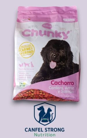 Chunky Cachorro - Cordero, Arroz y salmon