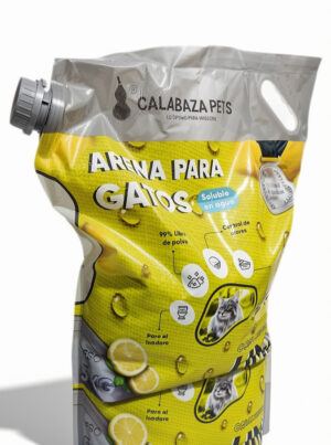 Arena Calabaza Pets  Soluble en Agua  Limón 5kg