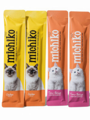 Michiko – Snacks Cremosos para Gatos