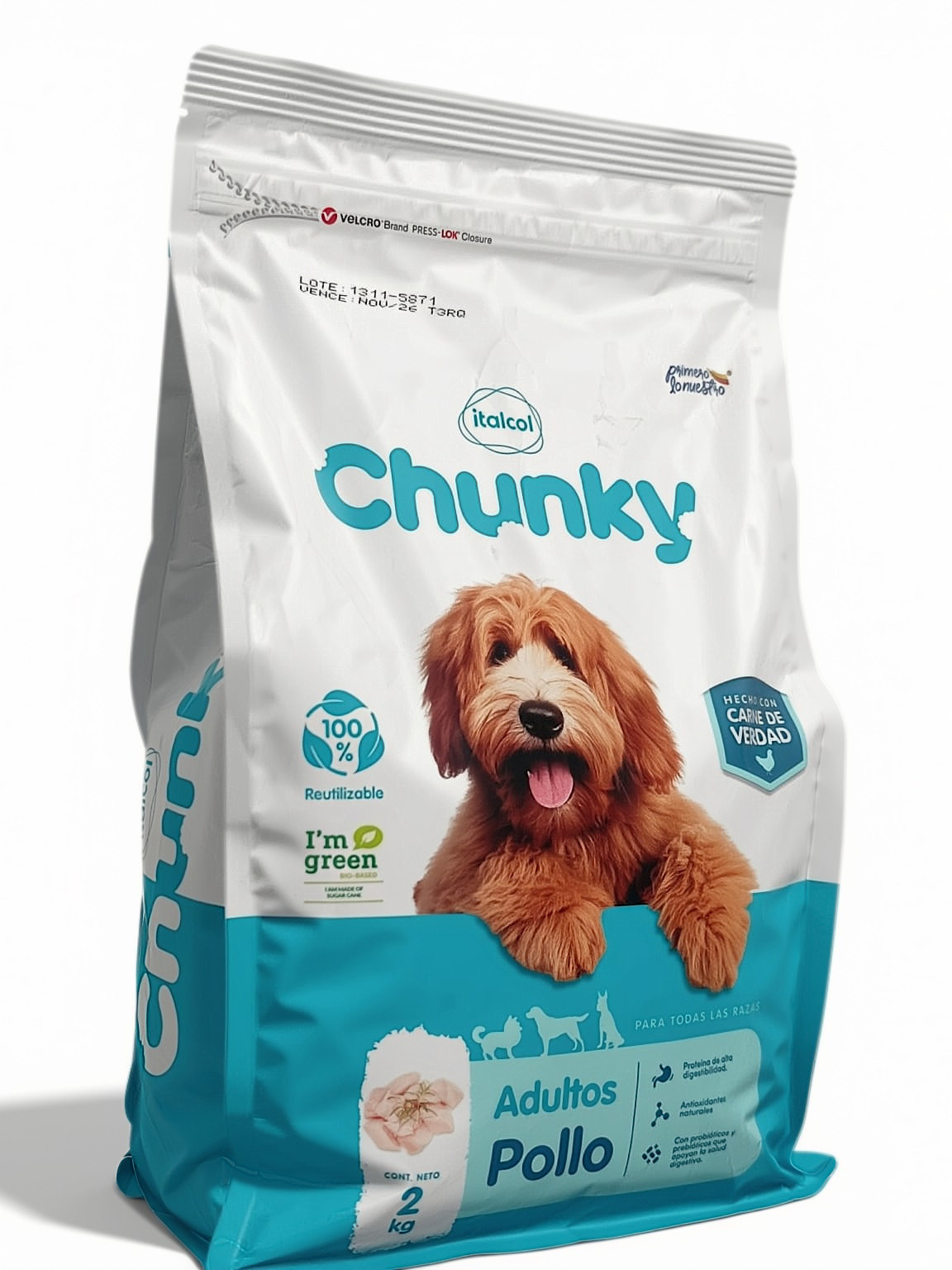 Chunky adulto pollo 2kg
