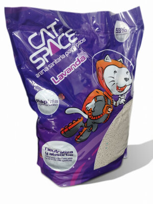 Cat Space  Arena Sanitaria para Gatos Lavanda 4.5 kg