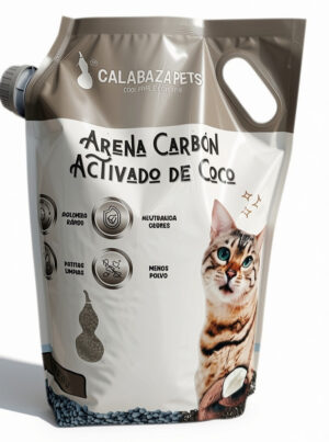 Arena Calabaza Pets  Carbón Activado de Coco 4.5kg