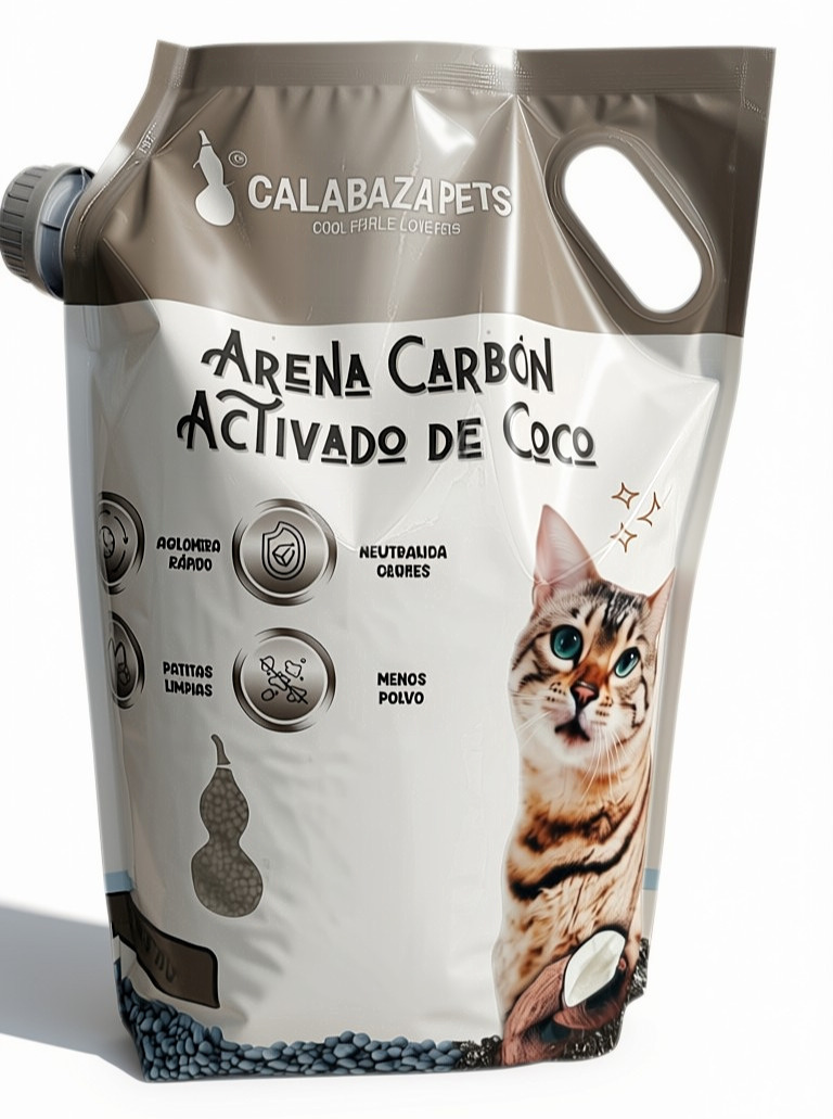 Arena Calabaza Pets Carbón Activado de Coco 4.5kg