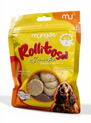 Rollitos Snacks Mungos Blandos para Perros 50gr