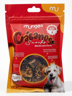 Mungos Cábanos Snacks para Perros Sabor Carne Ahumada