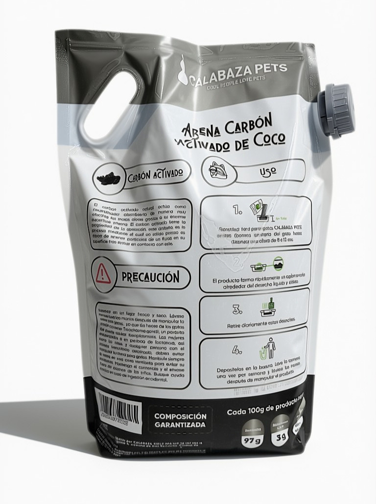 Arena Calabaza Pets Carbón Activado de Coco 4.5kg - Image 2