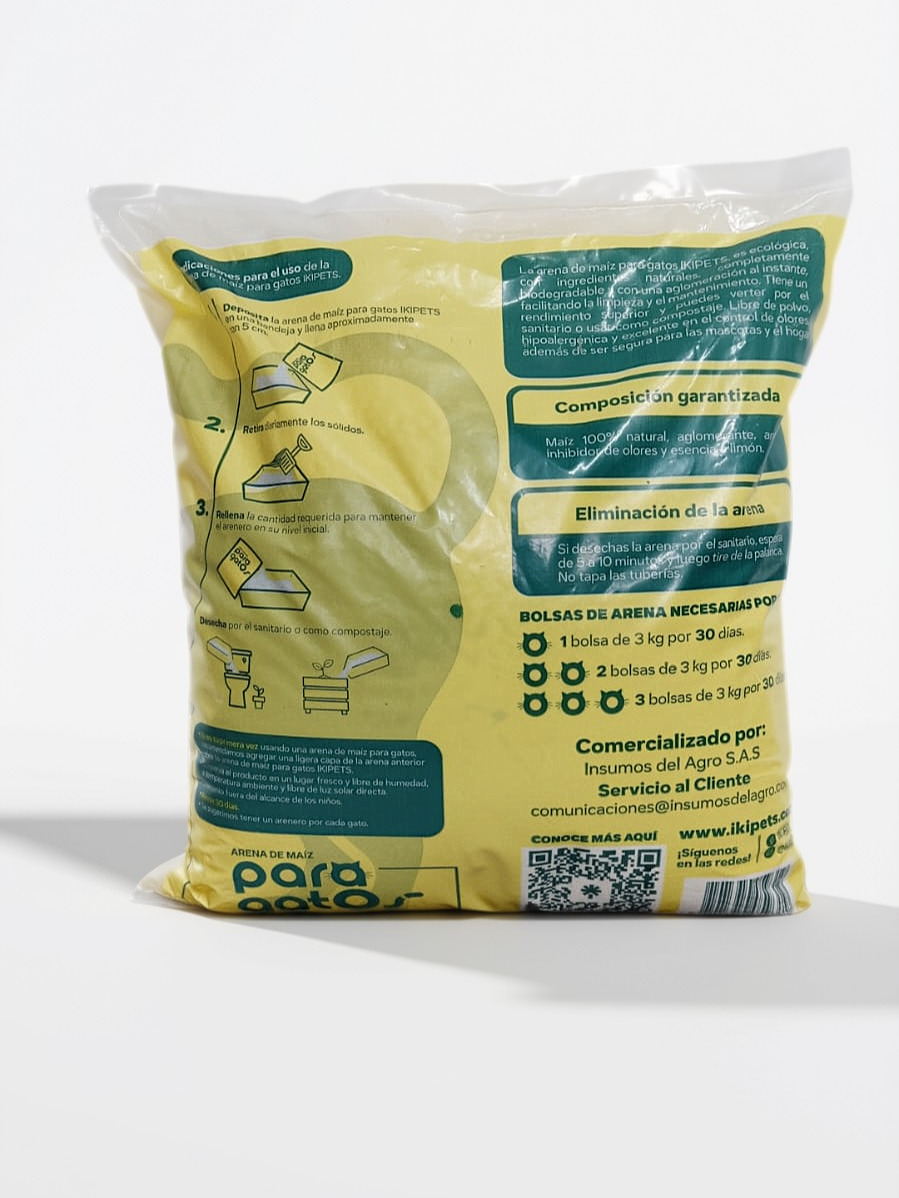 Arena de Maíz Mi Pets Para Gatos 3 kg - Image 2
