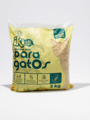 Arena de Maíz Mi Pets Para Gatos 3 kg